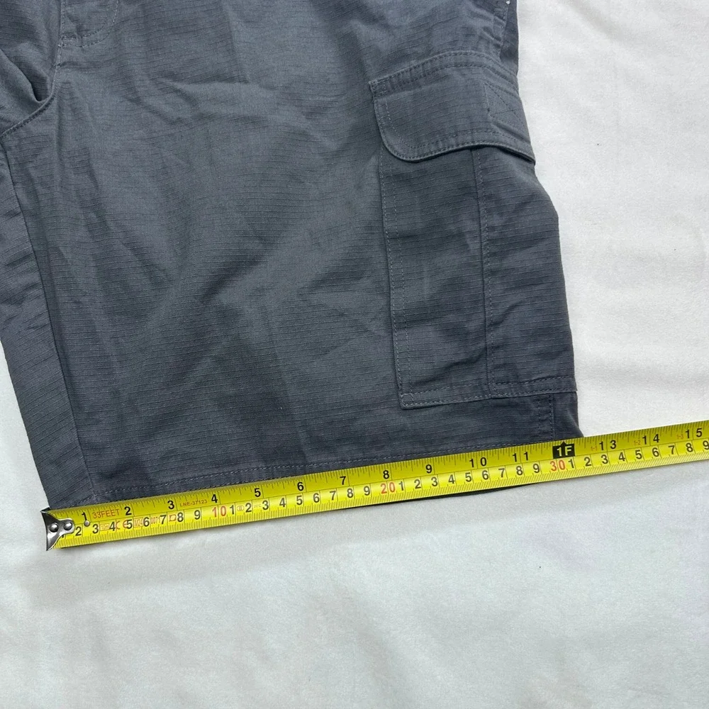 RedHead Mens Cargo Shorts 40 Gray Ripstop Outdoor Hiking Utility Shorts